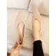 Women Pointed Toe Soft Solid Color Ballet Shoes Casual Shallow Slip On Knitted Flats