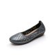 Soft Leather Breathable Hollow Out Comfortable Flat Loafers Shoes For Women