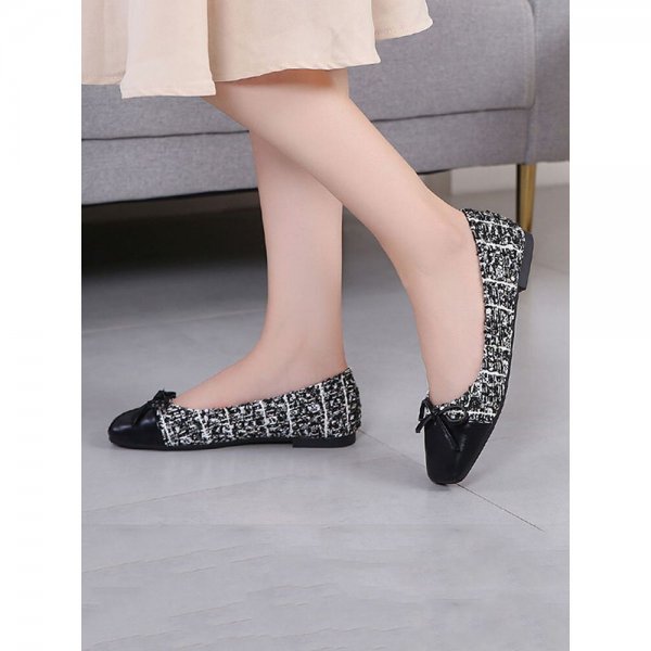 Plus Size Women Casual Bowknot Design Comfortable Elegant Date Flats