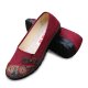 Floral Chinese Knot National Style Vintage Cotton Slip On Flat Shoes