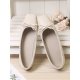 Plus Size Women Casual Bowknot Design Comfortable Elegant Date Flats