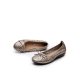 Women Leather Round Toe Breathable Hollow Bow Decoration Slip On Flat Loafers Shoes