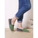 Ethnic Splicing Colorful Striped Linen Comfy Breathable Slip On Casual Espadrille Flat Shoes