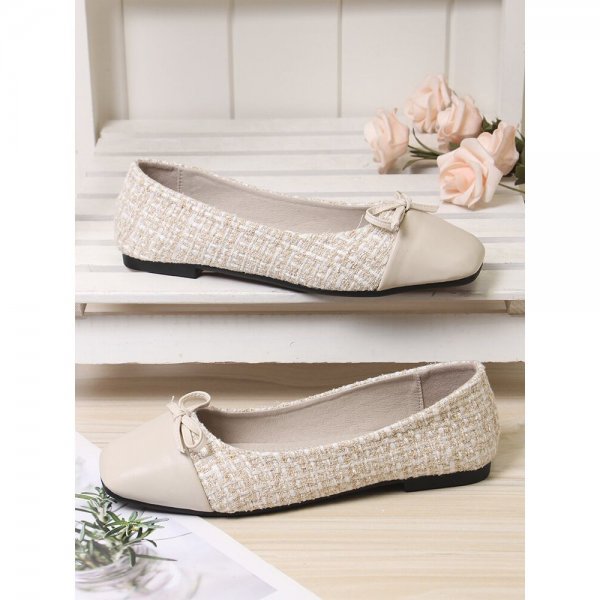 Plus Size Women Casual Bowknot Design Comfortable Elegant Date Flats