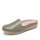 Handmade Stitching Non Slip Hollow Out Easy Slip On Backless Flats