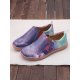 Women Sunset Pattern Slip Resistant Outdoor Comfy Slip On Flats