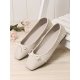 Plus Size Women Casual Bowknot Design Comfortable Elegant Date Flats