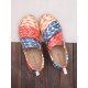 Women Sunset Pattern Slip Resistant Outdoor Comfy Slip On Flats